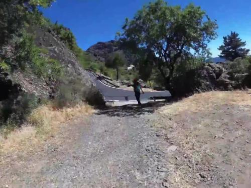 Travel show ass driver - mountain roque nublo gran canaria with sasha bikeyeva