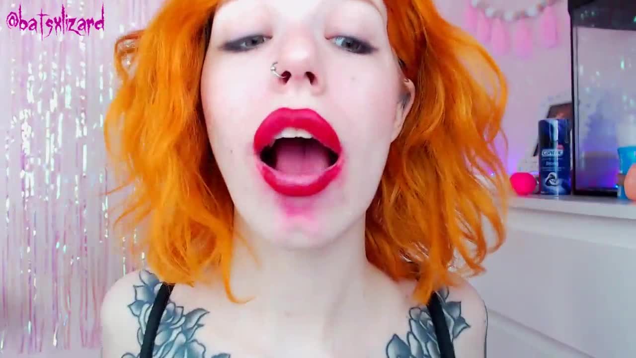 Ginger slut huge cock mouth destroy uglyface asmr blowjob red lipstick -  Yuvutu.club